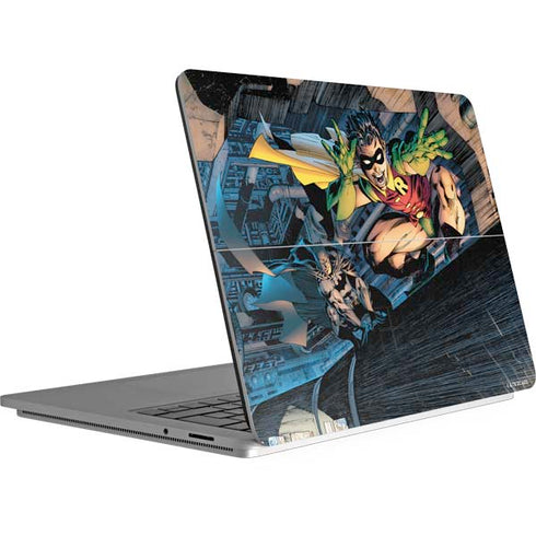 DC Comics Batman All Star Batman & Robin, The Boy Wonder ( Batman & Robin in Action) By Jim Lee Surface Laptop Studio Skin